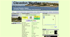 Desktop Screenshot of clevedonweather.co.uk